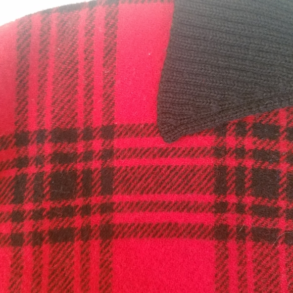 Pendleton Vintage Red Buffalo Plaid Wool Sweater - Picture 11 of 16